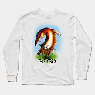 cat yoga 1 Long Sleeve T-Shirt